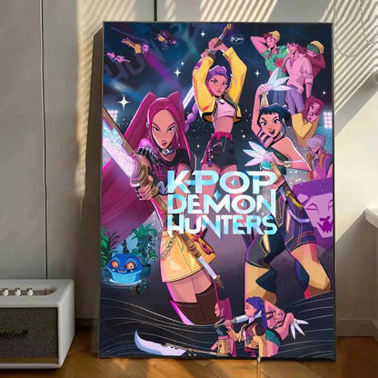 K-pop D-Demon Hunters Anime Poster Gallery Prints Self Adhesive Home Decor Decoration Wall Decals Living Room Sticker Shop1105053713 Store