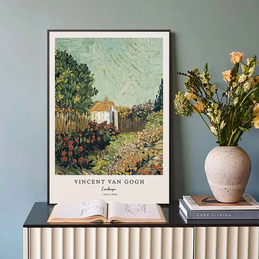 Vincent Van Gogh Writings Prints and Posters Great Work The Starry Night Canvas Painting Decorations for Living Room Wall Art ELEVEN FEEL Store