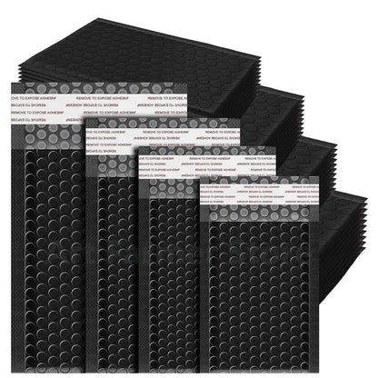 50pcs Packing Bag Black Small Business Supplies Shipping Bags for Packaging Bubble Mailer Delivery Package Envelope Mailing Educational Books Store