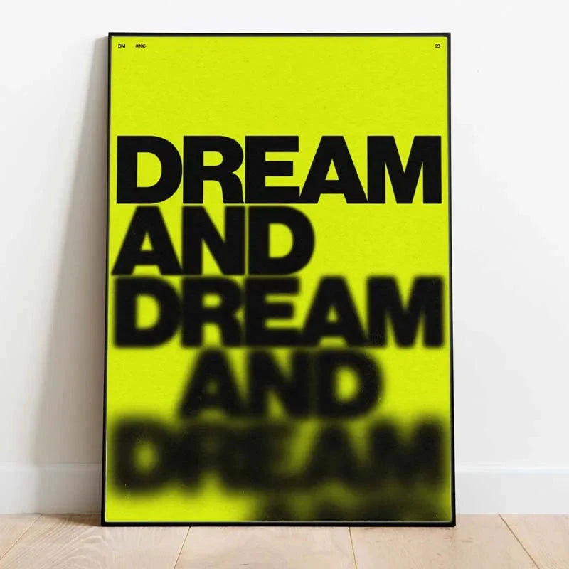 Modern Quotes Posters Retro Inspirational Words Canvas Print Calligraphy Wall Art Canvas Painting for Living Room Home Decor Timeless Art Store