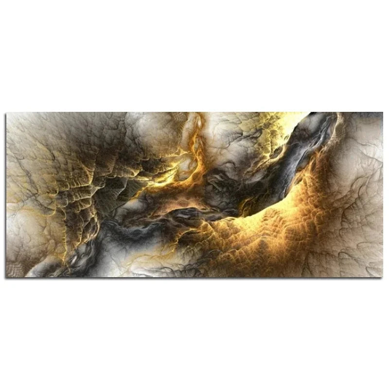 Grey Yellow Cloud Abstract Art Oil Painting Posters And Prints on Canvas Modern Art Independe Wall Picture For Living Room Decor HALFLEMART Posters Prints Painting Store
