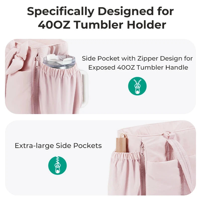 BAGSMART Large Capacity Tote Bag for Women Versatile Commuting Handbag Messenger Multiple Pockets Shoulder Sport Bag BAGSMART Official Store