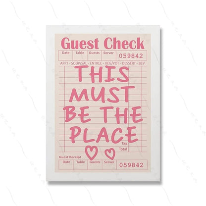 The Homebody Club Print Minimalist Heart Poster Ticket Trendy Living Room Decor Quote Aesthetic Apartment Wall Art Pictures Luckily You Store