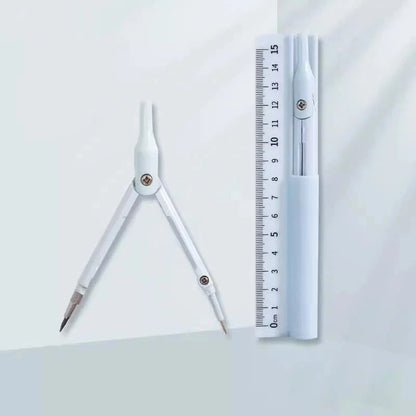 3 in 1 Compass Ruler with Pencil Multifunctional Drawing Compass Math Geometry Tools Korean Stationery Kawaii Drafting Supplies Sun4rising Stationery Store
