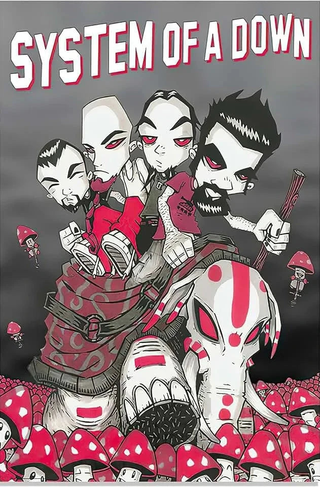 Heavy Metal Band System of A Down Posters Music Album Canvas Painting Wall Art Club Living Room Bedroom Home Office Decor Gift Shop1103333020 Store