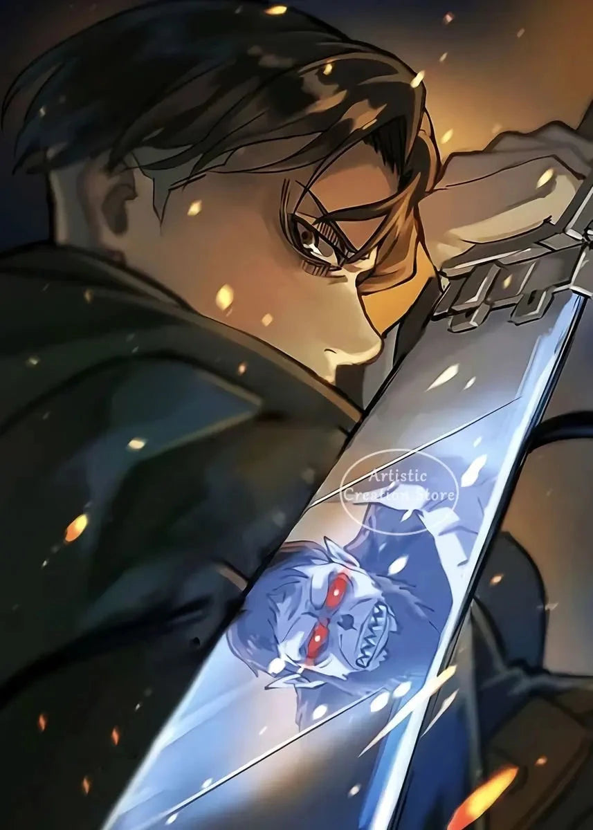 Attack on Titan  Canvas Art Poster  Anime Wall Decor for Bedroom Game Room Shop1104113394 Store