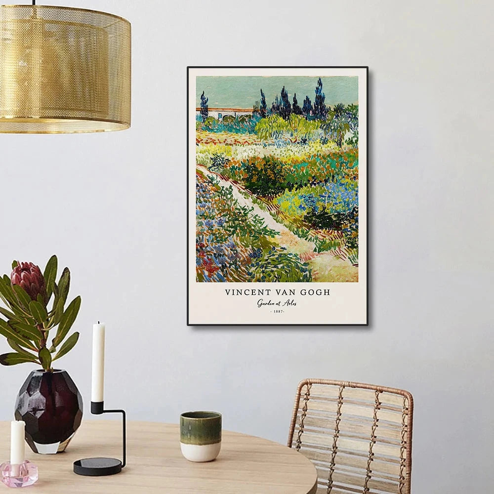 Vincent Van Gogh Writings Prints and Posters Great Work The Starry Night Canvas Painting Decorations for Living Room Wall Art ELEVEN FEEL Store