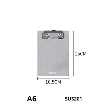 Clip Board Stainless Steel Writing Pad Folder Paper Office Supplies Organizer Clipboard Storage Box Document Pad Paper Holder Shop1103467202 Store