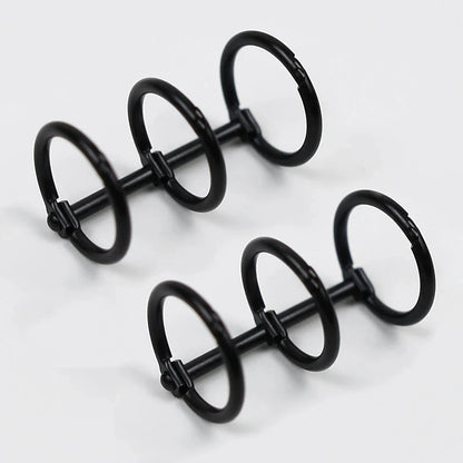 3 Rings Loose Leaf Binder Clips DIY Metal Album Scrapbook Photo Album Clips Binder Rings Desk Calendar Circle Office Supplies Hotluck Stationery Store