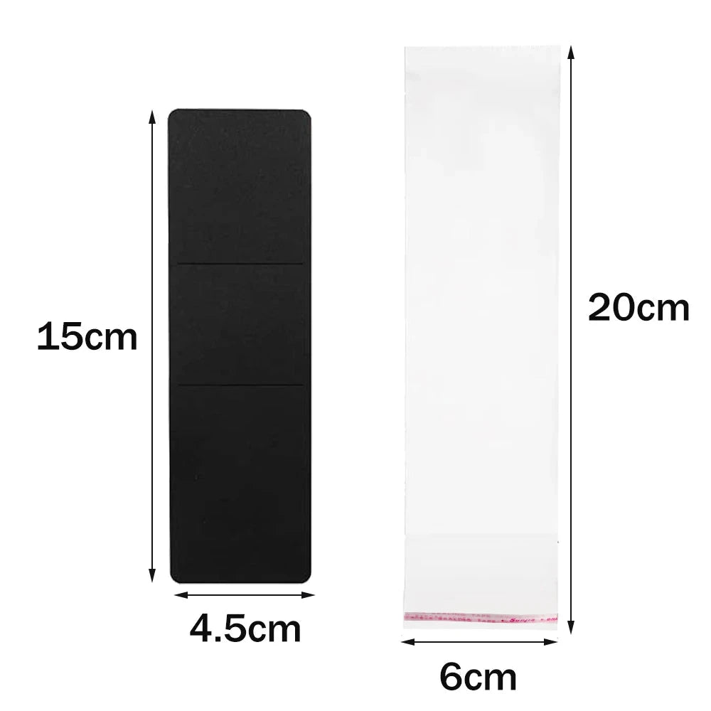 10/30/50 Sets Kraft Bookmark Sleeve Holder Blank Display Cards with OPP Bags for Gift Small Business Selling Packaging Supplies David's Findings Store