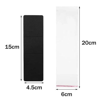 10/30/50 Sets Kraft Bookmark Sleeve Holder Blank Display Cards with OPP Bags for Gift Small Business Selling Packaging Supplies David's Findings Store