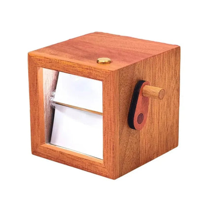 Luminous Hand Crank Photo Flip Book Frame Hand Motion 8/16 Photos DIY Wooden Rotating Picture Album Easy To Install Shop1104924695 Store