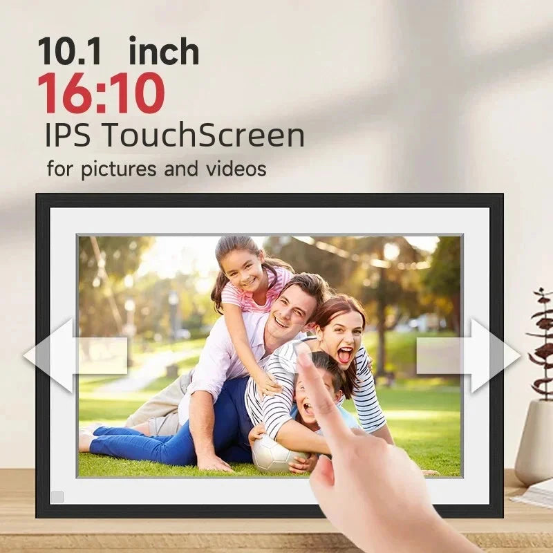 Christmas Gift Frameo 10.1 Inch WiFi Digital Picture Frame，1280 * 800IPS HD Cloud Smart Digital Photo Frame,32GB Storage, Wingmarg Store