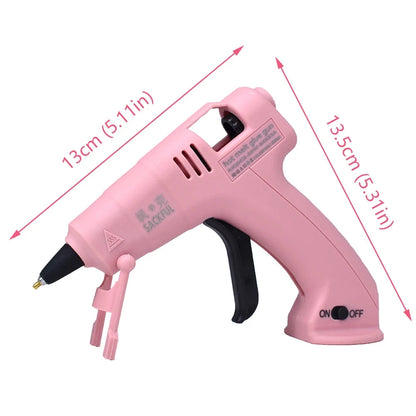 Cordless Hot Melt Glue Gun Child Hand Crafts Home DIY Repair Use 7mm Glue Stick Wireless Glue Gun 3.6V 2000mAh 60 min use time LM Tools Store