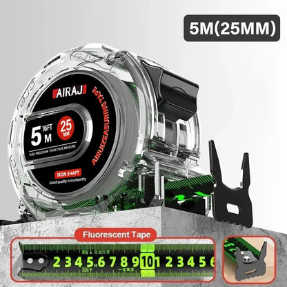 AIRAJ 3-5-7 Meter Fluorescent Tape Measure Precision Thickened  Scale Waterproof And Wear-Resistant Multipurpose Measuring Tool AIRAJ Tool Supply Store Store