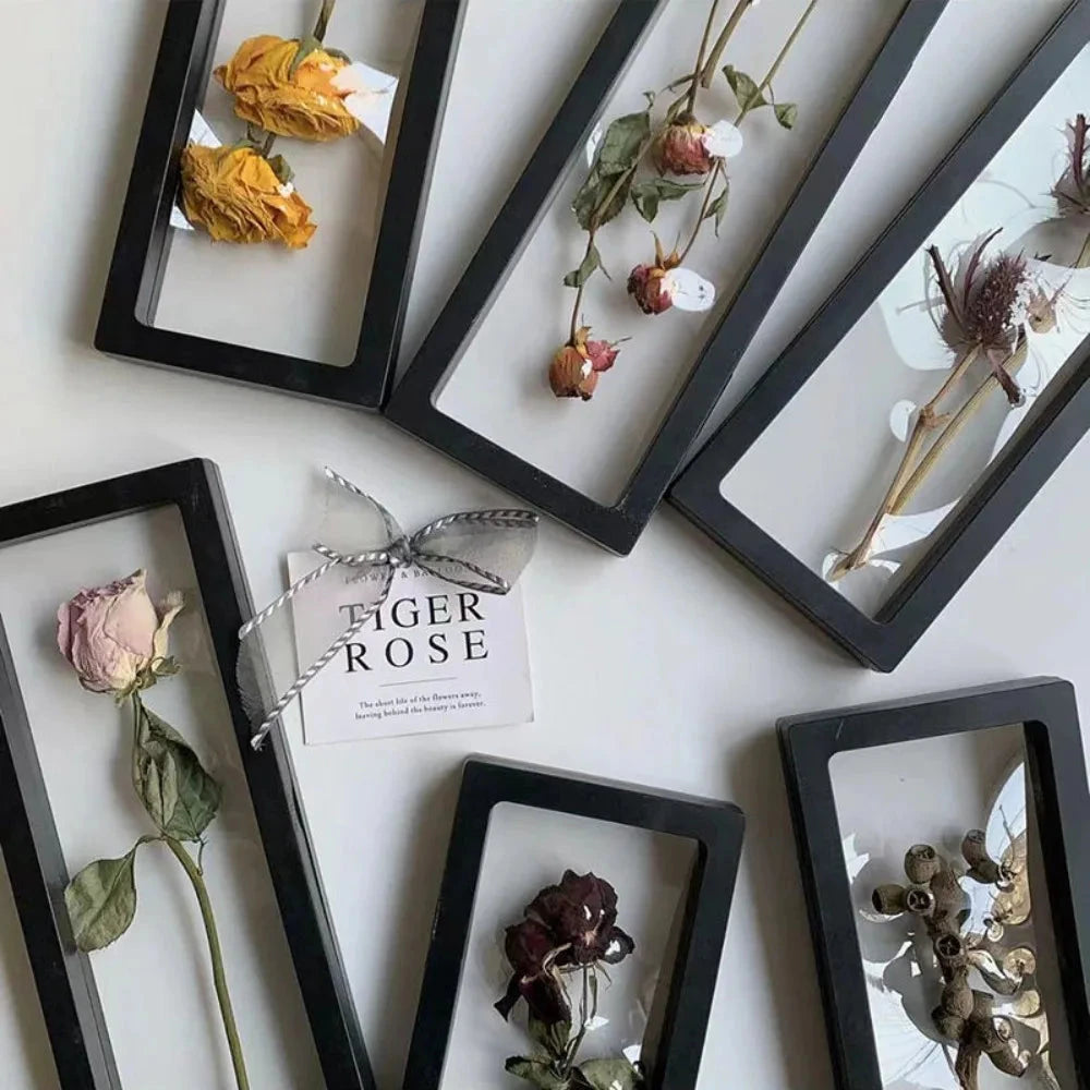 Transparent Dried Flower Display Picture Frame Dried Flower Frame Storage Box Bracelet Jewelry Storage Case Home Decoration TOY WHOSALE Store
