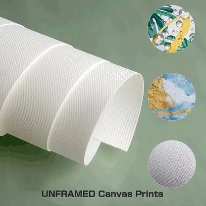 1pc Green Botanical Leaves Interior Art Print Houseplants Nature Indoors Canvas Wall Home Decor Calming Poster Foliage and Plant YOUR COZY HOME Store