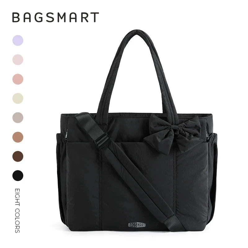 BAGSMART Large Capacity Tote Bag for Women Versatile Commuting Handbag Messenger Multiple Pockets Shoulder Sport Bag BAGSMART Official Store