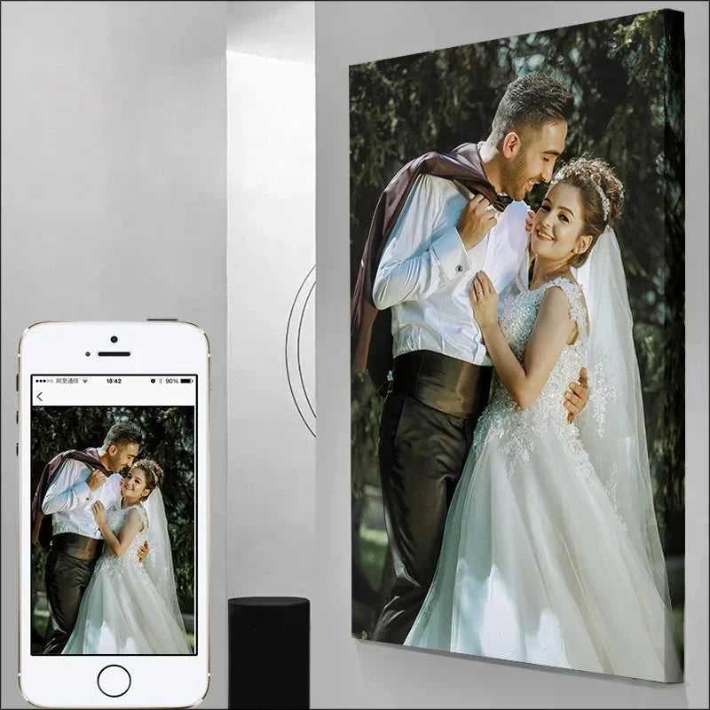 Custom Personal Photo Canvas Painting Tape Frame Poster Custom Birthday Gift Art Photo Pet Wedding Photo Business Logo Picture Shop1103617397 Store