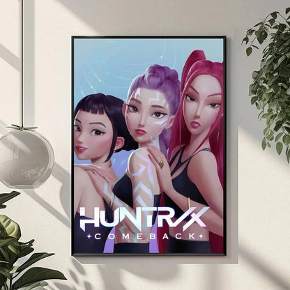 K-KPop D-Demon H-Hunters Sajaboy Poster Art With Prints Home bedroom living room decoration gift Shop1105148117 Store