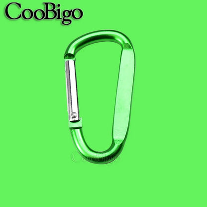 Aluminum Carabiner Key Holder Snap Hook Clip Keychain Keyring Keyfob D Ring Buckle Bottle Hanger Men Outdoor Sport Accessory 2pc CooBigo-Jewelry Store