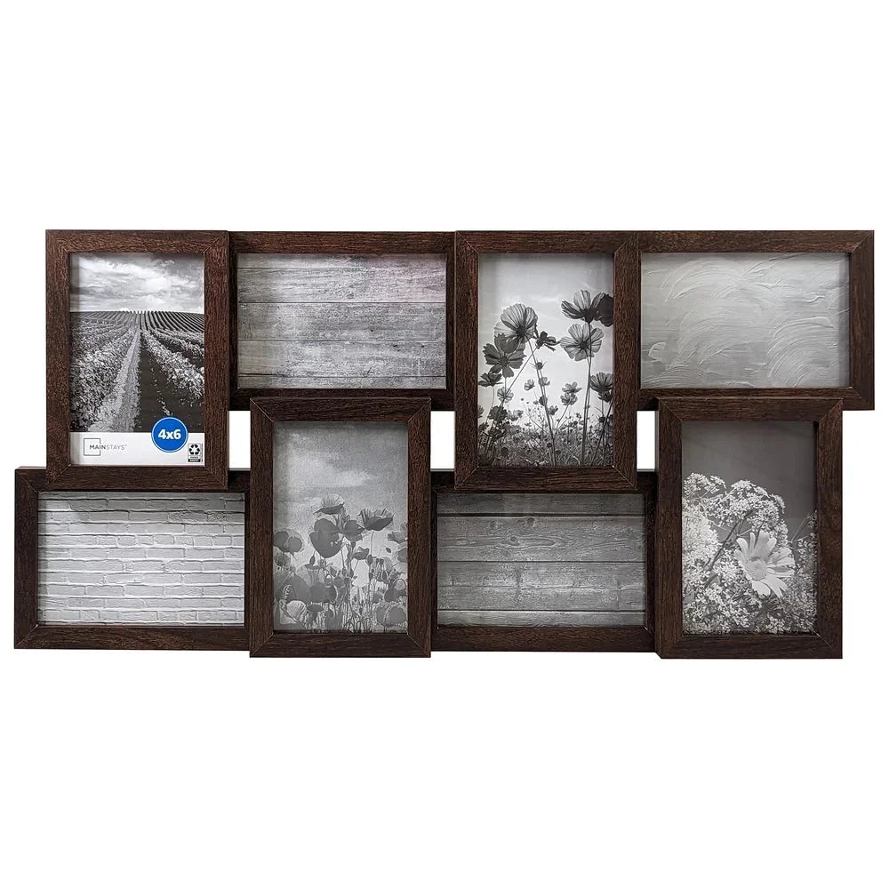 8 Opening Gallery Collage Frame 4x6 Photos Durable Wall Mount Picture Frame with Hangers Perfect Home and Office Decoration Hozoo Us Store Store