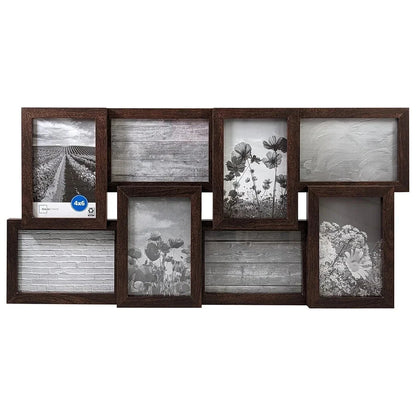 8 Opening Gallery Collage Frame 4x6 Photos Durable Wall Mount Picture Frame with Hangers Perfect Home and Office Decoration Hozoo Us Store Store
