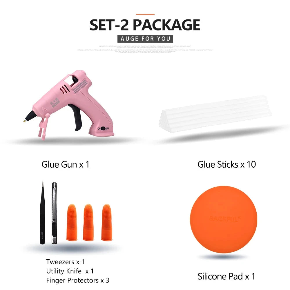 Cordless Hot Melt Glue Gun Child Hand Crafts Home DIY Repair Use 7mm Glue Stick Wireless Glue Gun 3.6V 2000mAh 60 min use time LM Tools Store