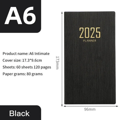 Minimalist A5 2025 Agenda Book with Calendar To Do List A5 Notebook Spanish Morandi Color 2025 Planner Notebook School Office Gadget Store