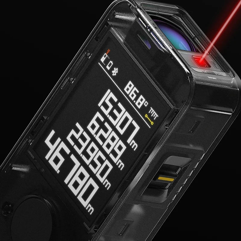 HOTO Smart Laser Measure Pro LED Display Intelligent Digital Laser Tape Measuring Tool Rechargeable Laser Ruler Rangefinder HOTO Official Store