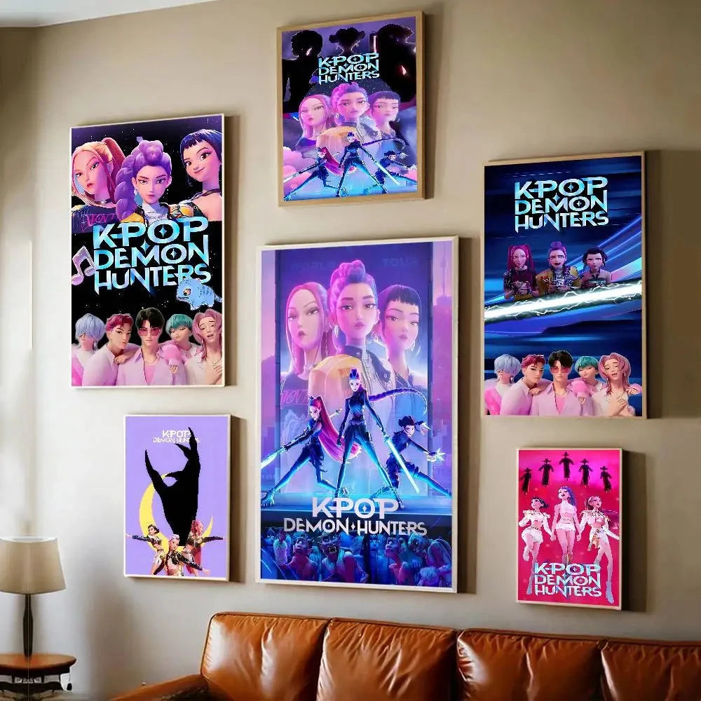 Movie KPop Demon Hunters Anime Posters Sticky HD Quality Poster Wall Art Painting Study Wall Decor Shop1105062162 Store