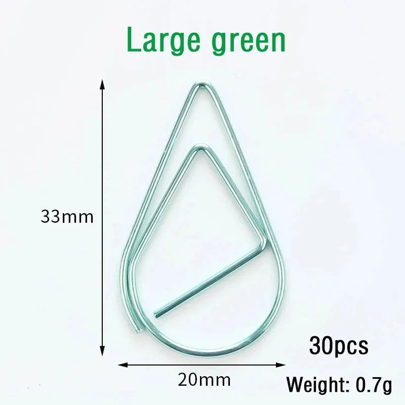 30/50pcs Paper Clip Mini Heart Gold Rose Gold Color Clip Bookmark Binder Office Accessories Paper Binder Clips Patchwork Clip Xianxin Stationery Store