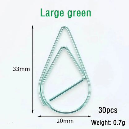 30/50pcs Paper Clip Mini Heart Gold Rose Gold Color Clip Bookmark Binder Office Accessories Paper Binder Clips Patchwork Clip Xianxin Stationery Store