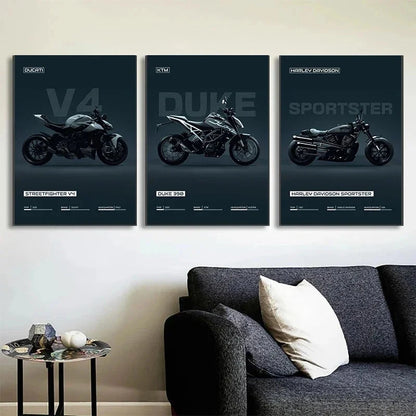 Motorcycle Bike S1000RR/Ducati Streetfighter V4,YZR M1 Art Poster Canvas Painting Wall Prints Picture for Living Room Home Decor High Quality Product And Service Store