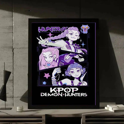 Movie KPop Demon Hunters Poster Gallery Prints Self Adhesive Home Decor Decoration Wall Decals Living Room Sticker Shop1105114049 Store