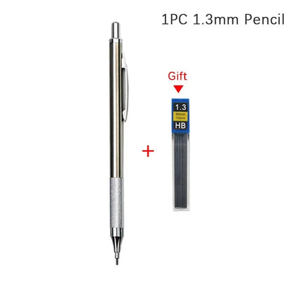 0.3 0.5 0.7 0.9 1.3 2.0mm Mechanical Pencil Set Full Metal Art Drawing Painting Automatic Pencil with Leads Office School Supply MROOFUL Official Store