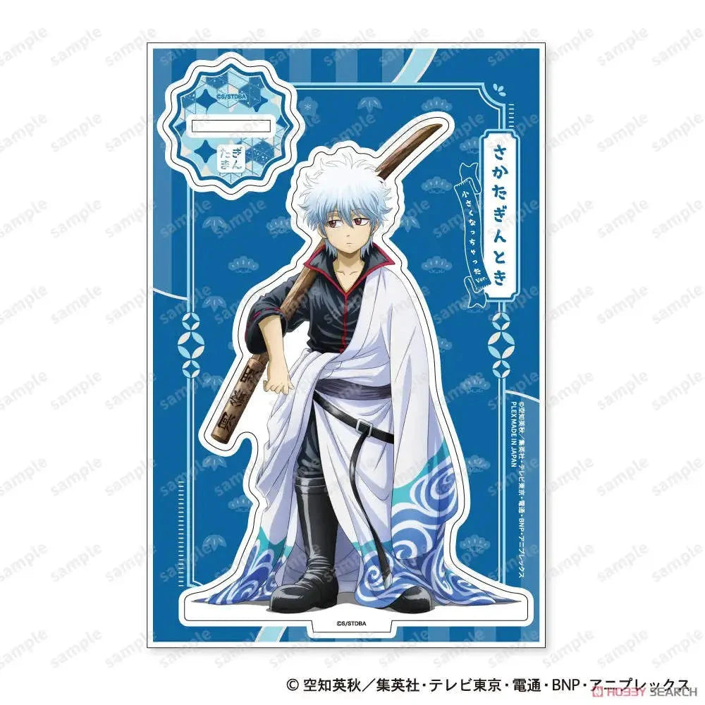 New Japan Anime Gintama Acrylic Stand Model Figure Cosplay Plate Holder Topper Birthday Fans Christmas Desk Decor Plate Gift Time After Time Store