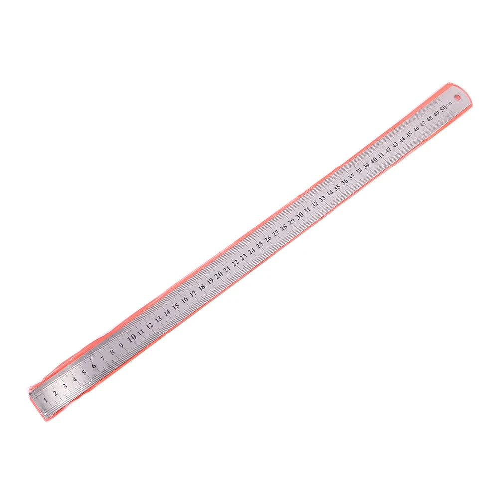 Stainless Steel Metal Straight Ruler Precision Double Sided Precision Measuring Tool Scale Metric Ruler Accessories 15-40cm 3GL02 3C Store