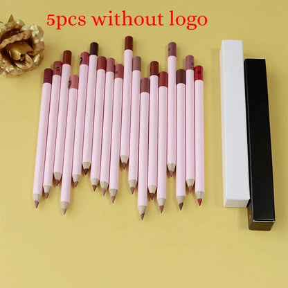 Private Label Pink Lip Liner Pencil Custom Logo Bulk 18-color Cosmetic Multi-functional Waterproof Pigment Lipstick Pen Makeup Onmay Store