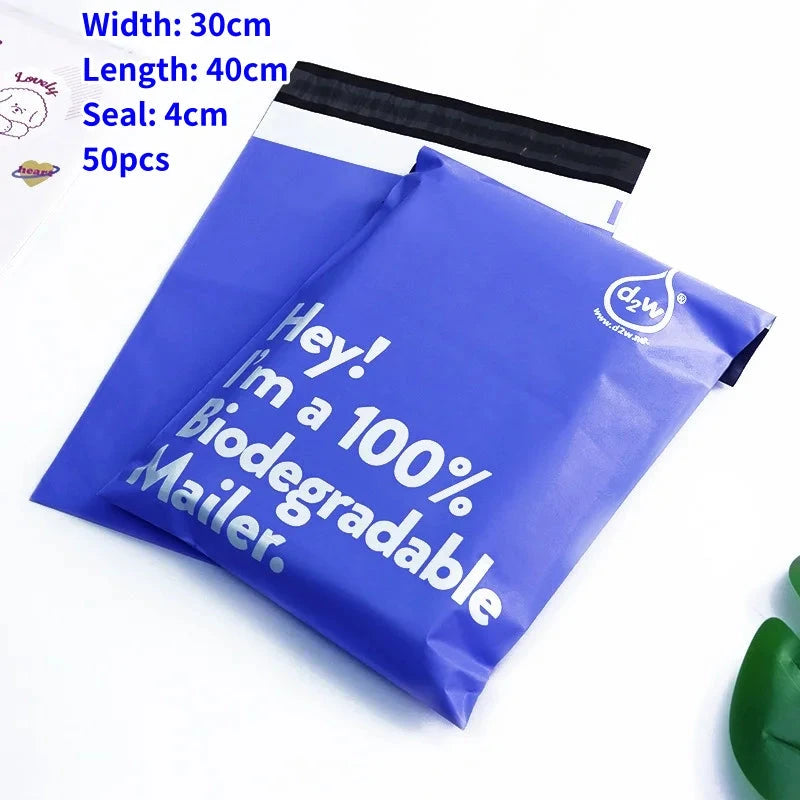 Biodegradable Shipping Bags,50 Count Compostable Poly Mailers with Eco Friendly Packaging Envelopes Supplies Mailing Bags Shop1103854314 Store