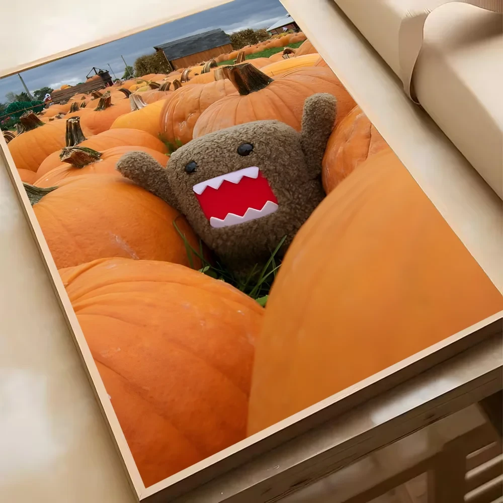 Cute Domo-Kun Classic Movie Poster HD Art Sticky Wall Waterproof Home Living Room Bedroom Bar Aesthetic Decoration YSQ Gift 02 Store