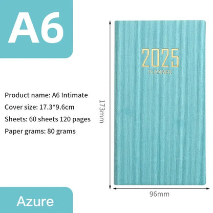 Minimalist A5 2025 Agenda Book with Calendar To Do List A5 Notebook Spanish Morandi Color 2025 Planner Notebook School Office Gadget Store