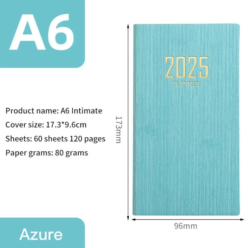 Minimalist A5 2025 Agenda Book with Calendar To Do List A5 Notebook Spanish Morandi Color 2025 Planner Notebook School Office Gadget Store