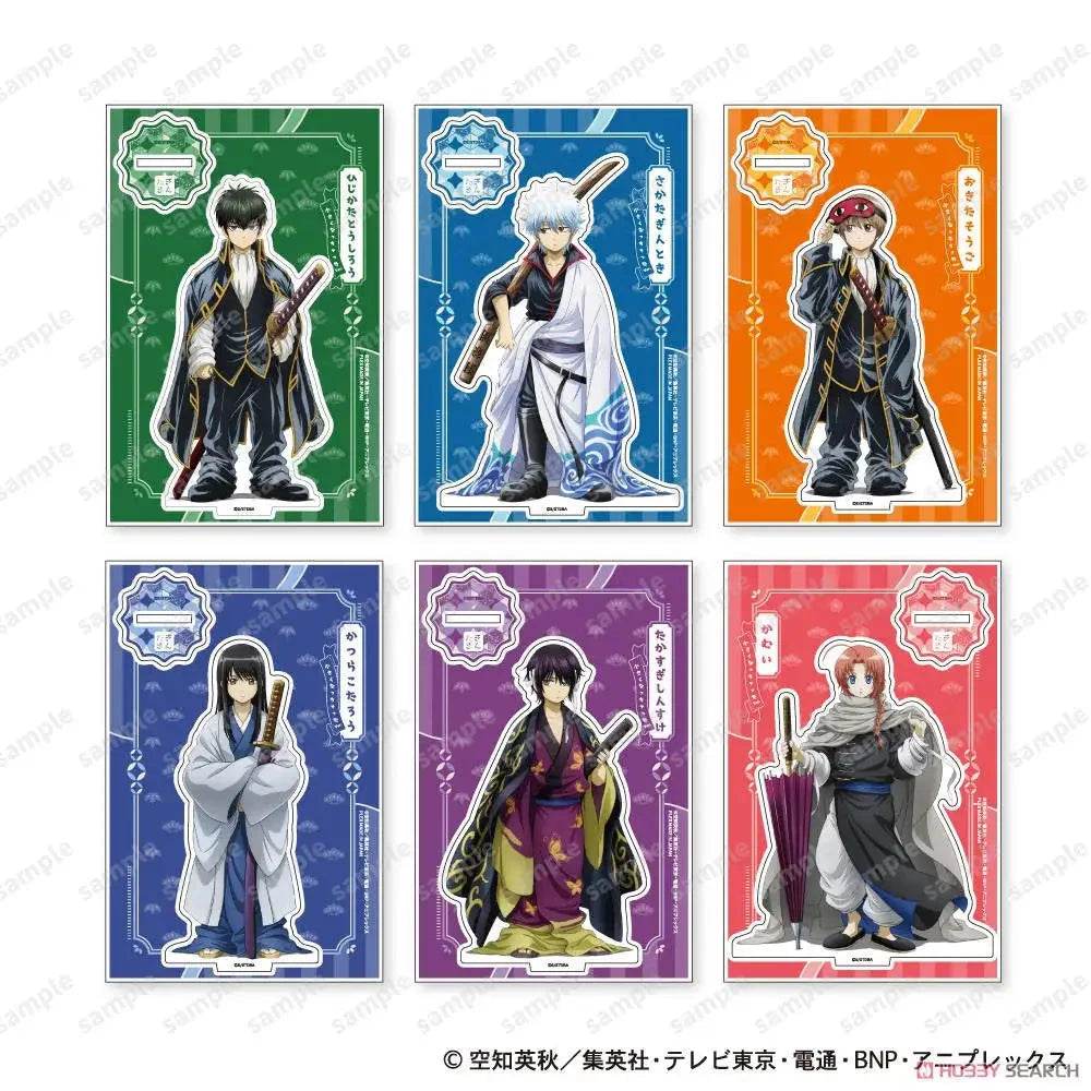 New Japan Anime Gintama Acrylic Stand Model Figure Cosplay Plate Holder Topper Birthday Fans Christmas Desk Decor Plate Gift Time After Time Store