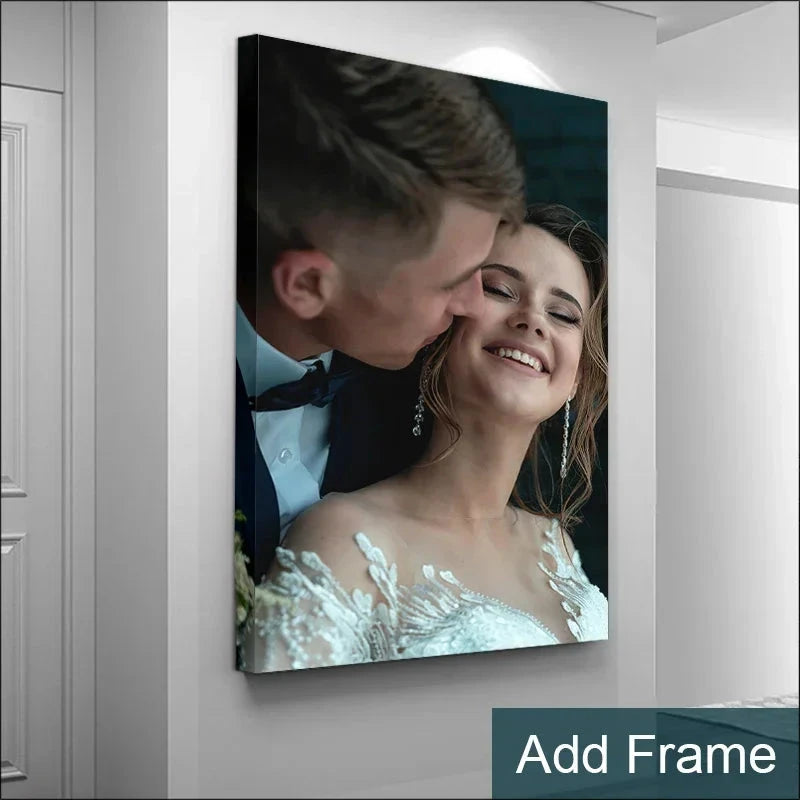 Custom Personal Photo Canvas Painting Tape Frame Poster Custom Birthday Gift Art Photo Pet Wedding Photo Business Logo Picture Shop1103617397 Store