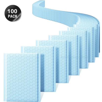100Pcs Delivery Package Packaging Blue Bubble Envelope Packing Bag Small Business Supplies Envelopes Shipping Packages Mailer JF Office Supplies Store