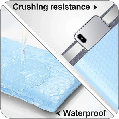 100Pcs Delivery Package Packaging Blue Bubble Envelope Packing Bag Small Business Supplies Envelopes Shipping Packages Mailer JF Office Supplies Store