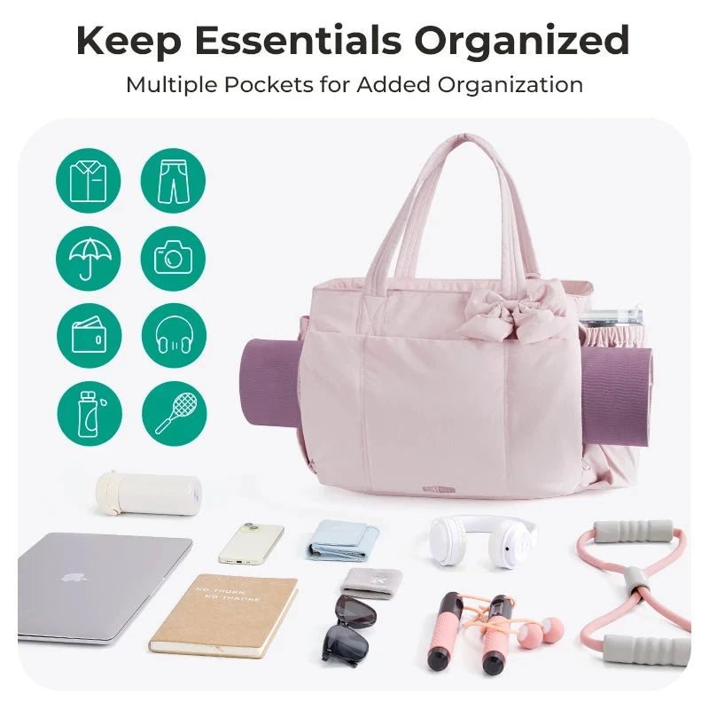 BAGSMART Large Capacity Tote Bag for Women Versatile Commuting Handbag Messenger Multiple Pockets Shoulder Sport Bag BAGSMART Official Store