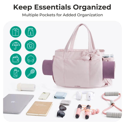 BAGSMART Large Capacity Tote Bag for Women Versatile Commuting Handbag Messenger Multiple Pockets Shoulder Sport Bag BAGSMART Official Store