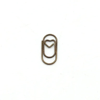 50pcs Mini Love Heart Paper Clips Macaron Color Photo Tickets Holder Binder Clips Notebook Planner Bookmarks Office Supplies Sun4rising Stationery Store